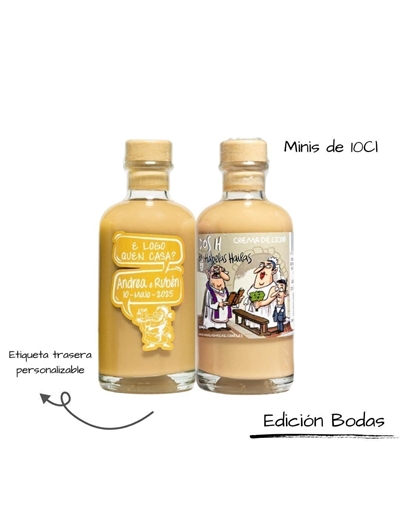 Crema de Licor Davila - miniatura personalizada Ed. Bodas - Imagen 1
