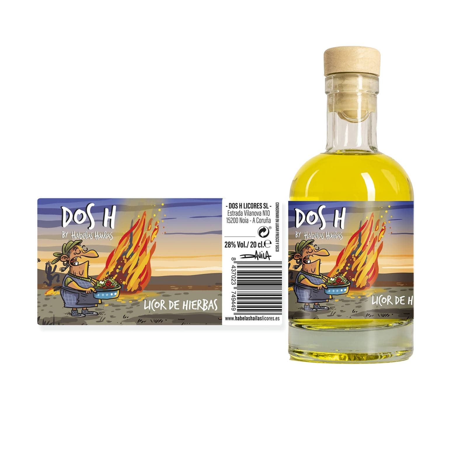 Licor de Hierbas Ed. Davila - Miniatura 20 cl - Imagen 1